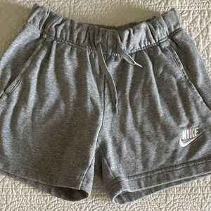 Nike girl youth Athletic Gray Shorts